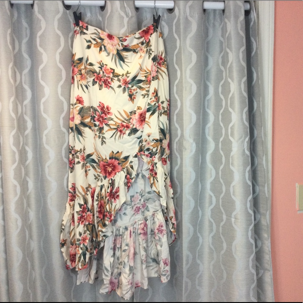 Hibiscus High Low Skirt